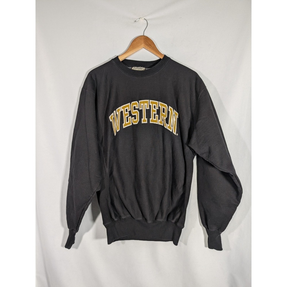College Sweatshirt Size Med Vintage Steve & Barry's Western Football Crewneck
